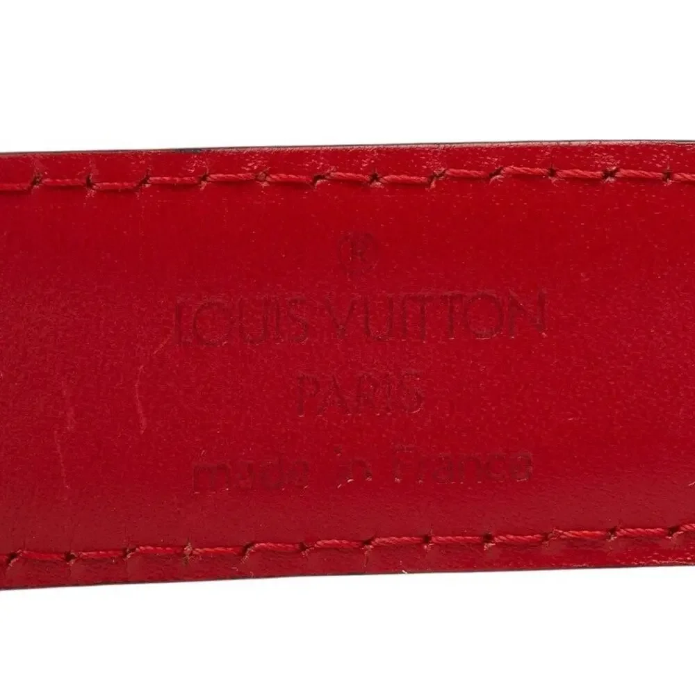 Louis Vuitton Epi Ceinture Classique Plain Belt Castilian Red